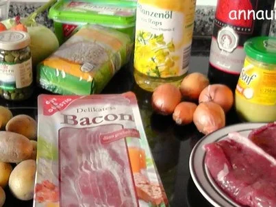 Rumpsteak mit Baconkartoffeln und winterlichem Linsengemüse und Rotweinsauce - Rezept - Bild Nr. 2