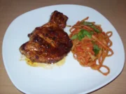 Kotelett mit Nudeln - Männerküche ;-) - Rezept