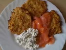 Leo´s  Kartoffelpuffer mit Räucherlachs - Rezept