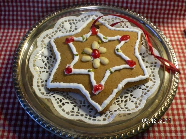 Weihnachtsstern aus Lebkuchenteig - Rezept