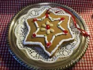 Weihnachtsstern aus Lebkuchenteig - Rezept