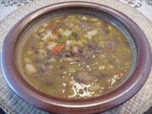 Suppen & Eintopf : Linsen mit Fleischklopse - Rezept