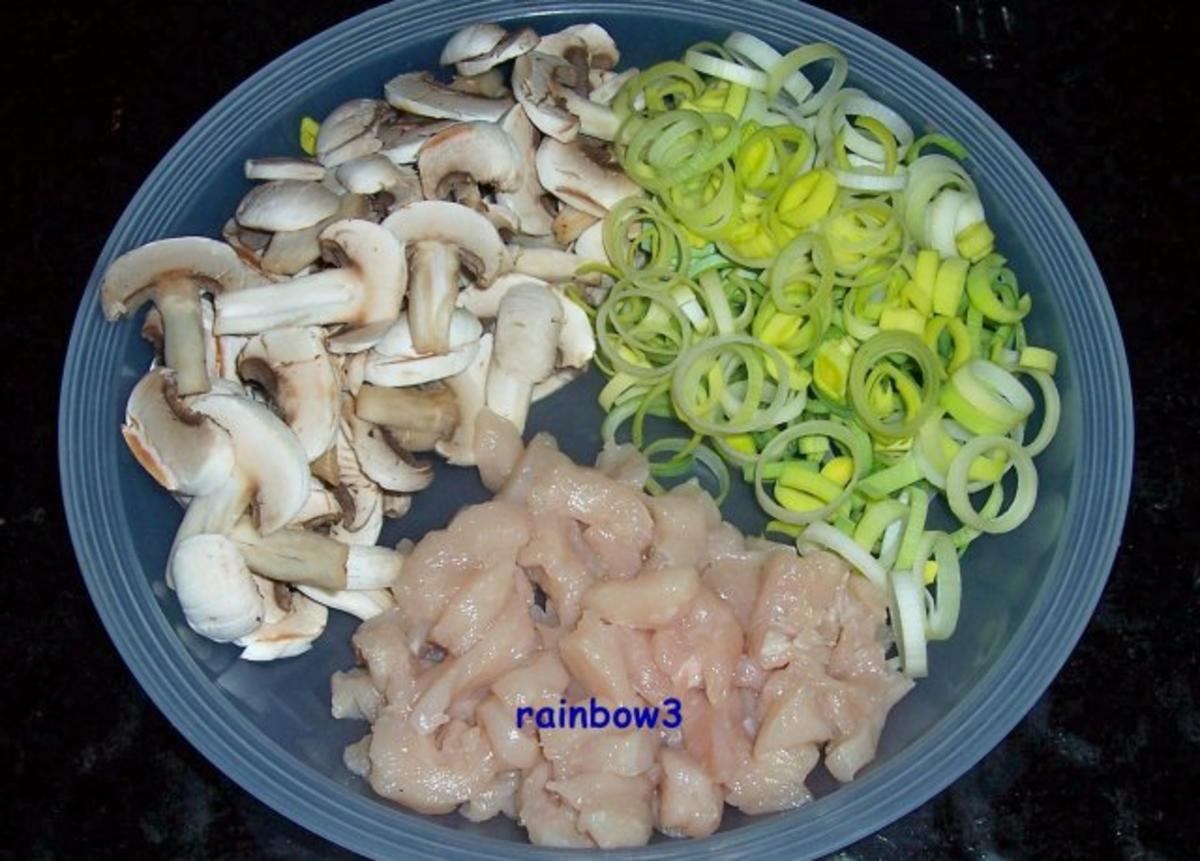 Kochen: Hähnchen-Pilz-Porree-Auflauf - Rezept - Bild Nr. 2