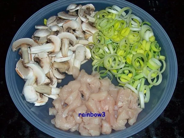 Kochen: Hähnchen-Pilz-Porree-Auflauf - Rezept - Bild Nr. 2