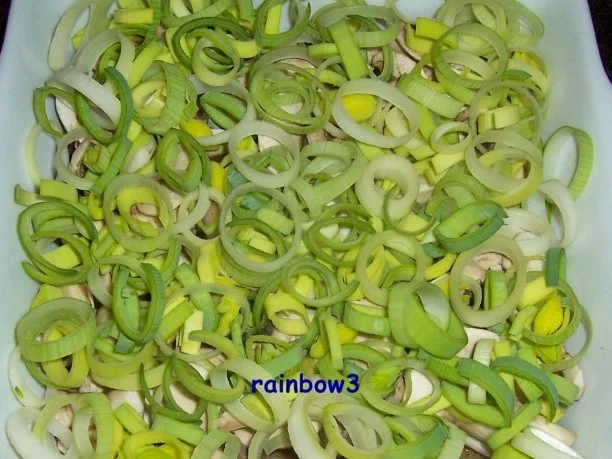 Kochen: Hähnchen-Pilz-Porree-Auflauf - Rezept - Bild Nr. 3