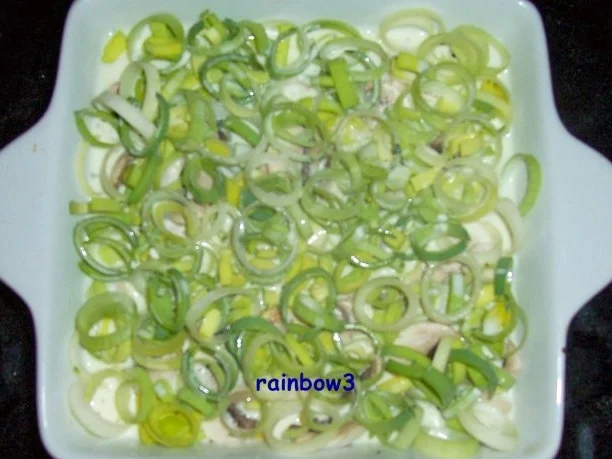 Kochen: Hähnchen-Pilz-Porree-Auflauf - Rezept - Bild Nr. 4