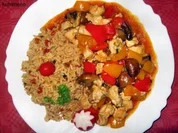 Hähnchen-Innenbrustfilets in "Ratatouille" - Rezept