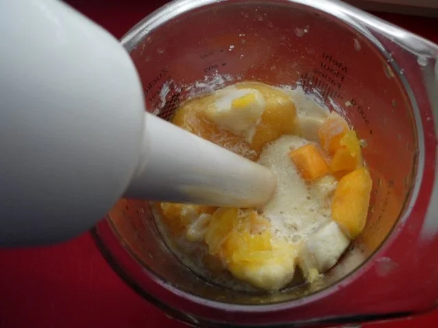 Rezept: Kaki-Bananen-Sorbet Bild Nr. 4 Kaki-Bananen-Sorbet - Rezept - Bild Nr. 4