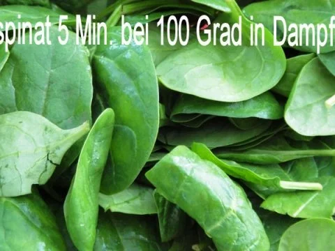 Ei auf Spinat-Kartoffelboden und Sahne-Spiegel Euro 5,50 für 4 Pers. - Rezept - Bild Nr. 2