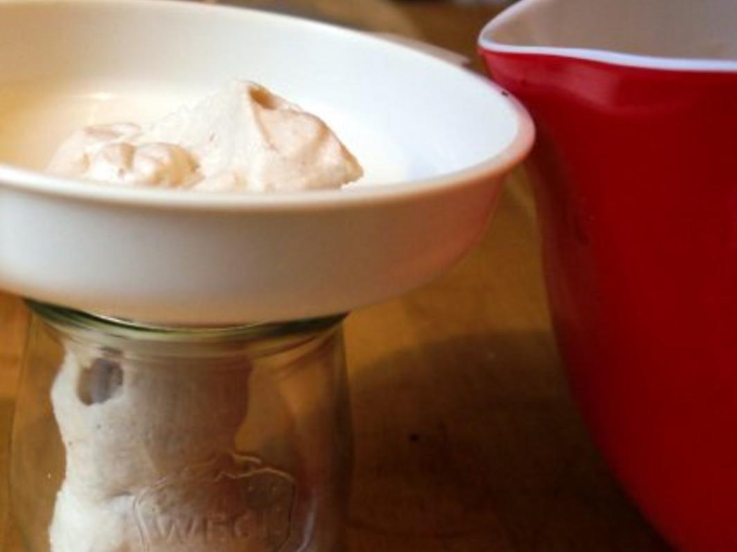 Maronencreme mit karamellisierten Apfelspalten - einfach - 143 kcal/100g