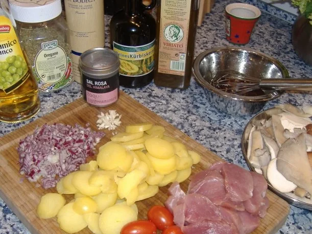 Warmer Salat von Pilzen,Kürbis und Schweinefilet - Rezept - Bild Nr. 2