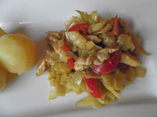 Hähnchen - Krautpfanne ... - Rezept