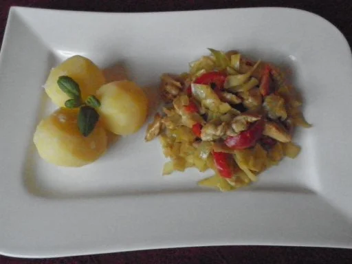 Hähnchen - Krautpfanne ... - Rezept - Bild Nr. 2