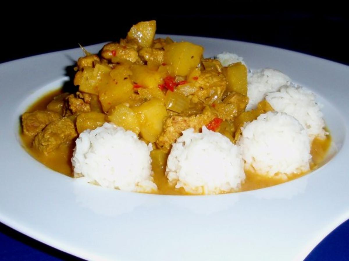 Ananas-Curry-Filet mit Basmatireis - Rezept