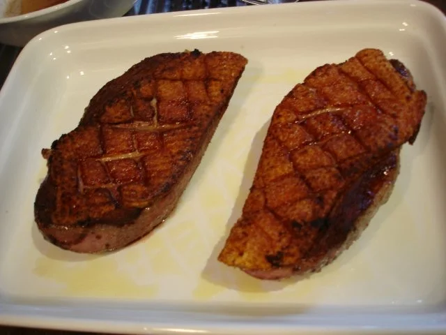 Barbarie Entenbrustfilet mit Rotweinsauce, Apfel-Rotkohl und fränkischen Knödeln - Rezept - Bild Nr. 18