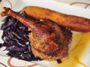 Adventskalender 24. Tag: Ente à l' Orange, gebackene Kartoffelnudeln und Glühweinblaukraut - Rezept