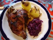 Badische Ente im Römertopf - Rezept