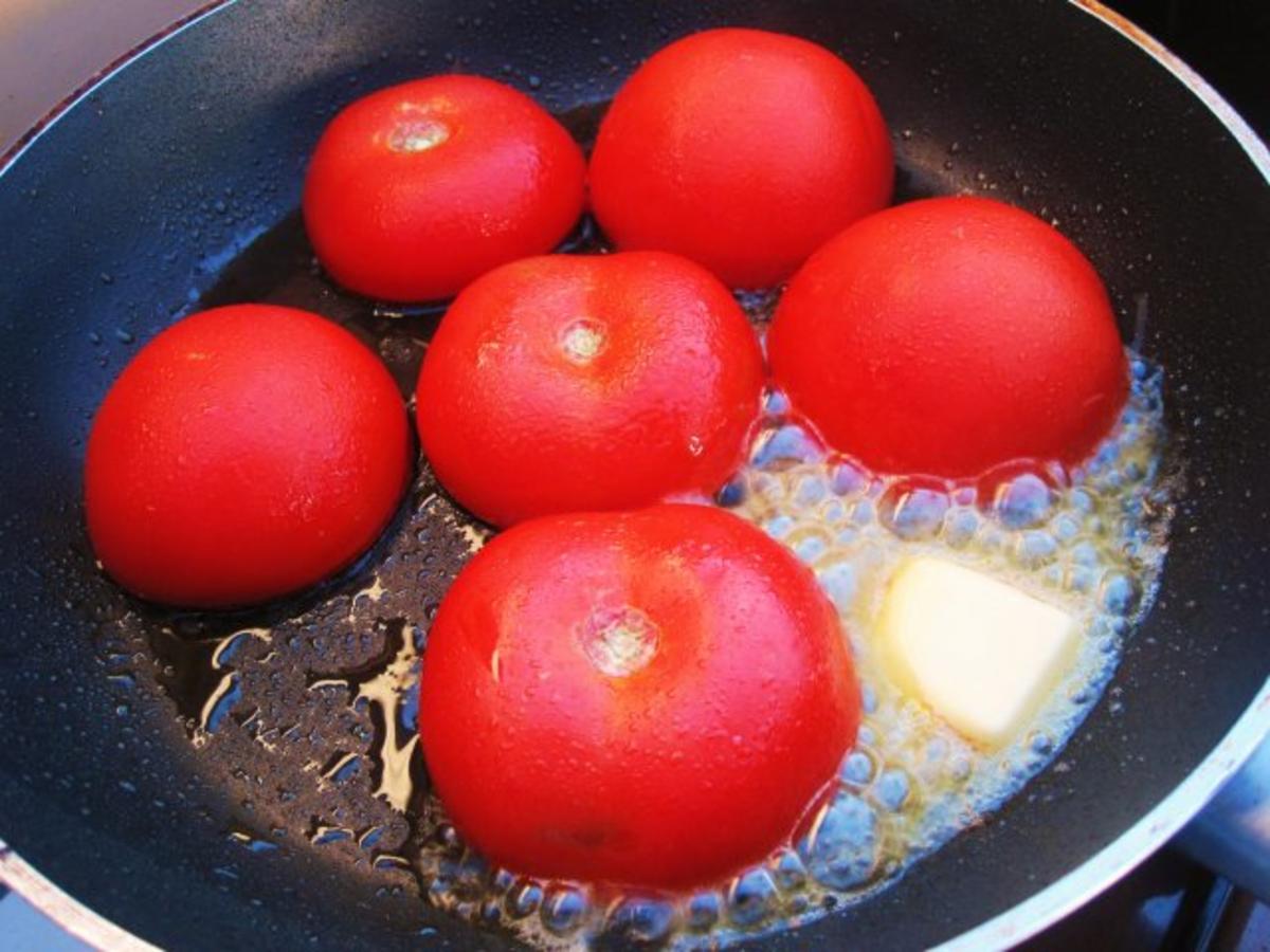 Gebratene Tomaten mit viererlei Käse - Rezept - Bild Nr. 3