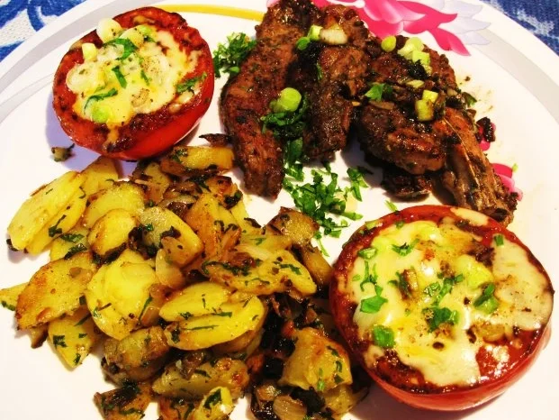 Rezept: Gebratene Tomaten mit viererlei Käse Bild Nr. 7 Gebratene Tomaten mit viererlei Käse - Rezept - Bild Nr. 7