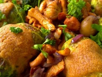 Wirsingrouladen mit Maronensauce & Pfifferlingen - Rezept - Bild Nr. 4