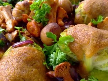 Wirsingrouladen mit Maronensauce & Pfifferlingen - Rezept - Bild Nr. 5