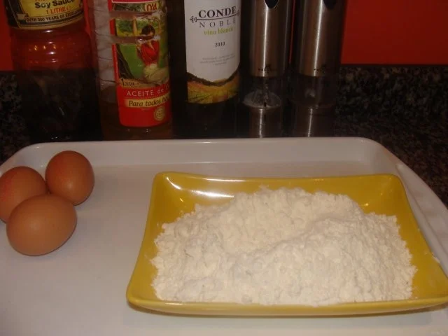 Weißwein-Ausbackteig für Fisch, Fleisch und Gemüse. - Rezept - Bild Nr. 4