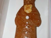 Sinterklaaspop aus Spekulatius - Rezept