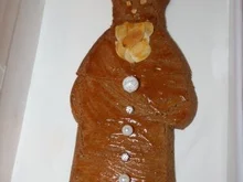 Sinterklaaspop aus Spekulatius - Rezept