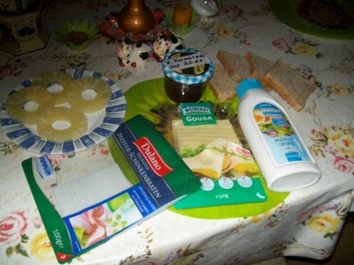 Irenes Käse- Schinken - Salat mal ganz anders mit Toast -Hawai - Rezept - Bild Nr. 4