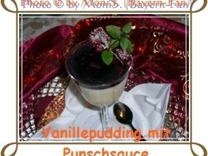 Vanillepudding mit Punschsauce - Rezept