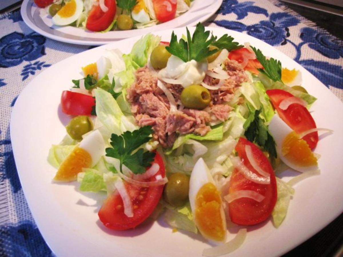 Großer bunter Salat-Teller mit Orangen - Rezept - Bild Nr. 3