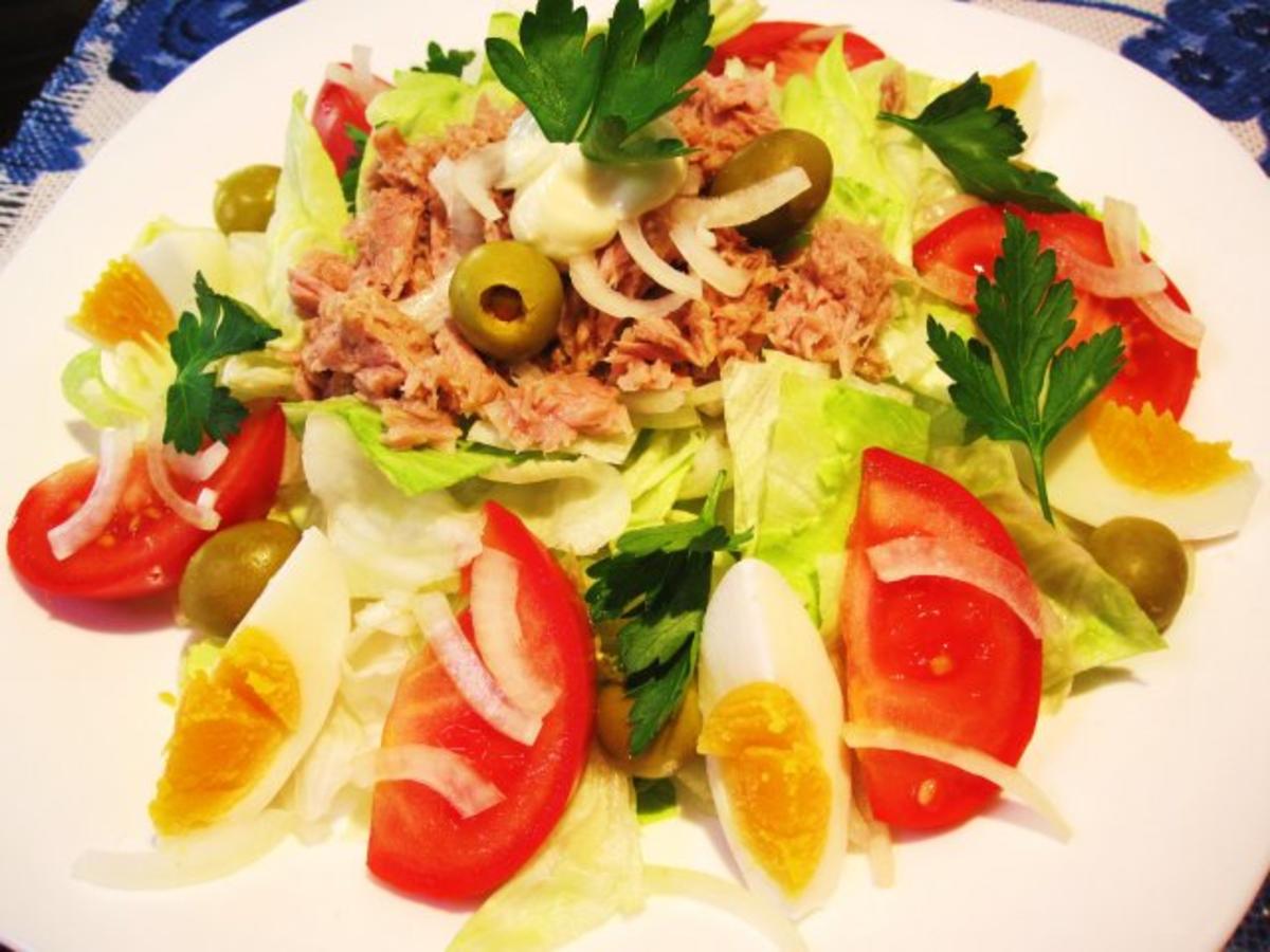Großer bunter Salat-Teller mit Orangen - Rezept - Bild Nr. 4
