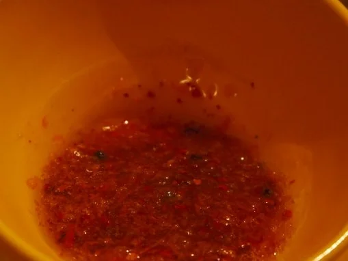 Orangenhähnchen mit Polenta-Kräuter-Schnitten und Ofentomaten - Rezept - Bild Nr. 4