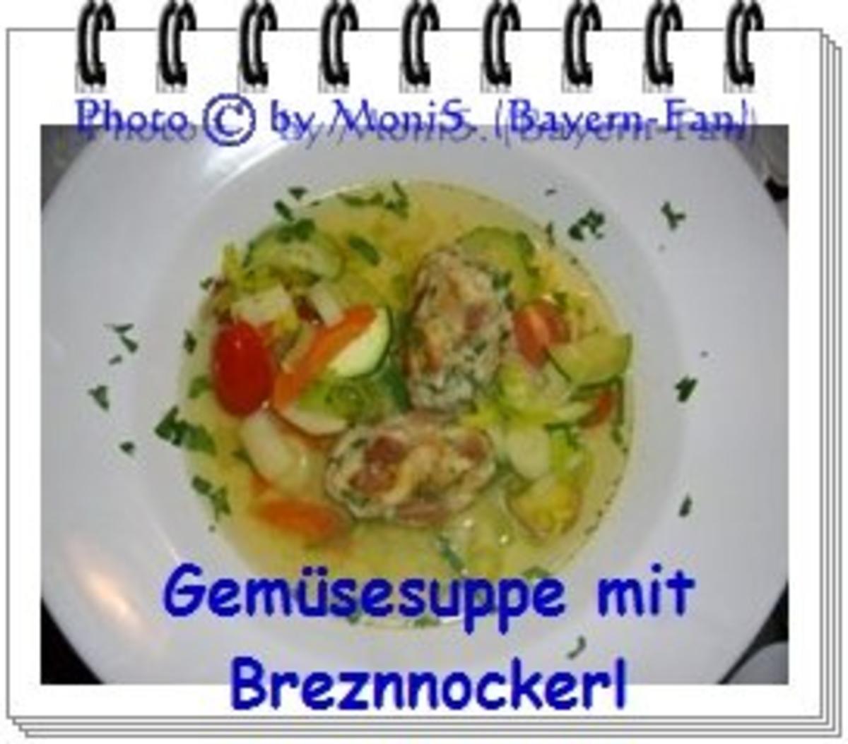 Gemüsesuppe mit Brezen-Nocken - Rezept