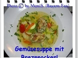 Rezept: Gemüsesuppe mit Brezen-Nocken Gemüsesuppe mit Brezen-Nocken - Rezept