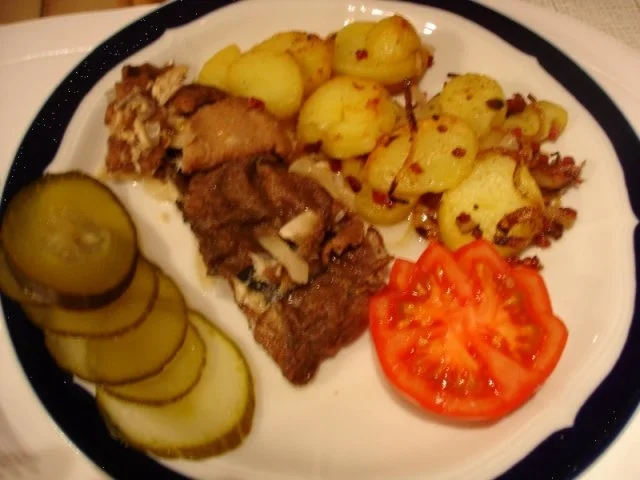 Rezept: Bratkartoffeln mit Bratheringfilets Bild Nr. 11 Bratkartoffeln mit Bratheringfilets - Rezept - Bild Nr. 11