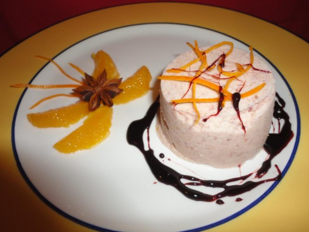 Sorbet vom Schweden Punsch mit Portwein Reduktion - Rezept - kochbar.de