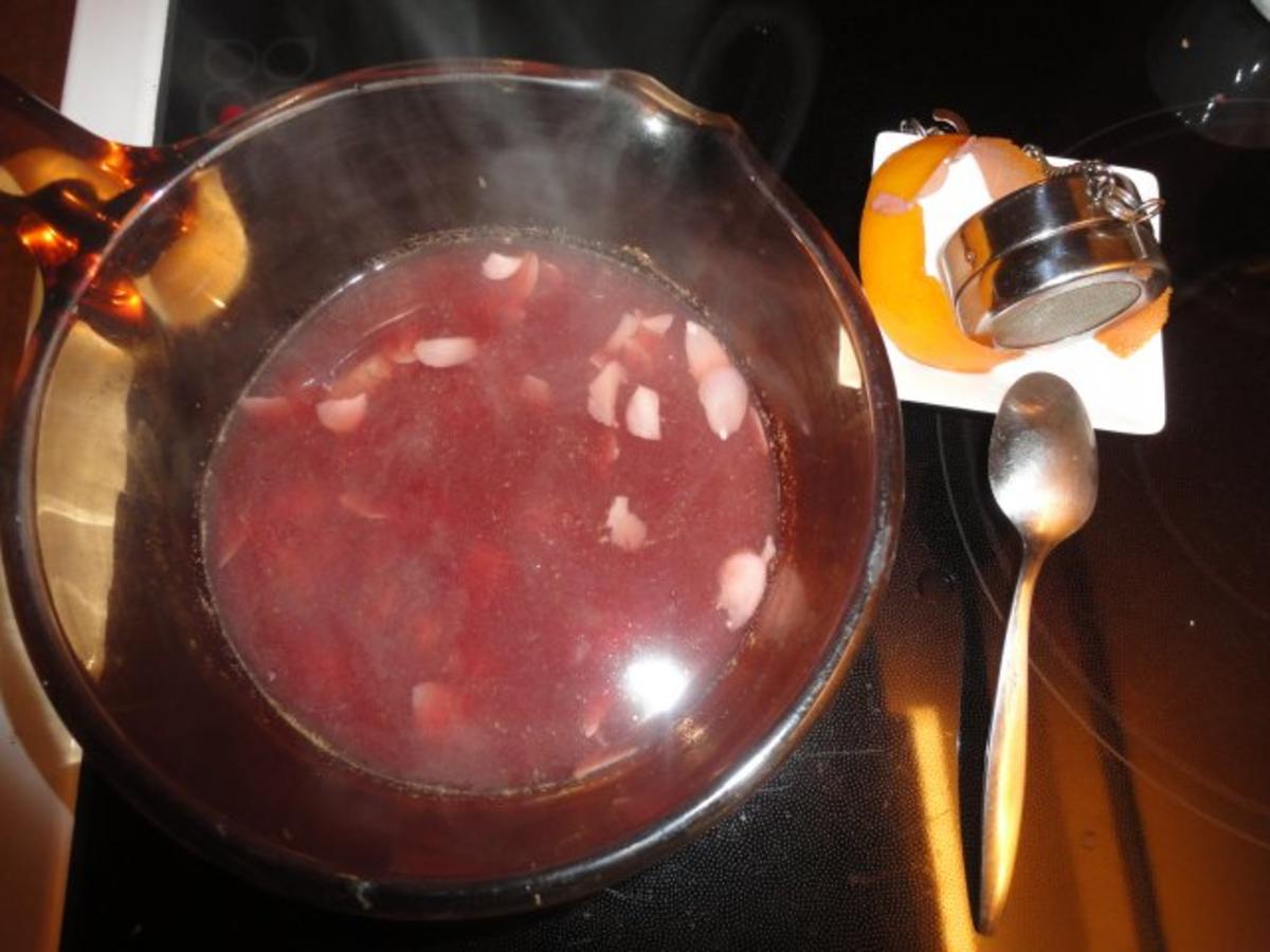 Sorbet vom Schweden Punsch mit Portwein Reduktion - Rezept - Bild Nr. 2