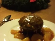 Muffins - Schokomuffins mit Karamellkruste und warmen Mandarinen - Rezept