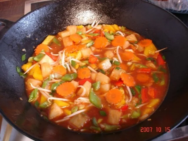 Rezept: Hühnerfleisch süß-sauer Bild Nr. 4 Hühnerfleisch süß-sauer - Rezept - Bild Nr. 4