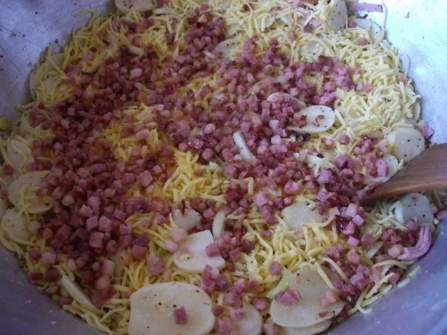 Kartoffelgratin mit Schinken und Toastzwiebeln - Rezept - Bild Nr. 3