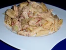 Penne mit einer Hähnchen-Fenchel-Sauce - Rezept