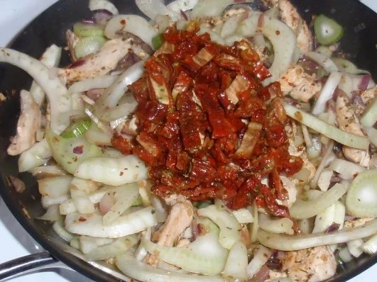 Penne mit einer Hähnchen-Fenchel-Sauce - Rezept - Bild Nr. 6