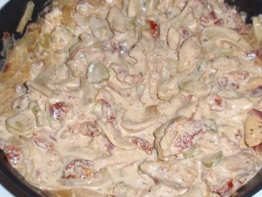 Penne mit einer Hähnchen-Fenchel-Sauce - Rezept - Bild Nr. 8