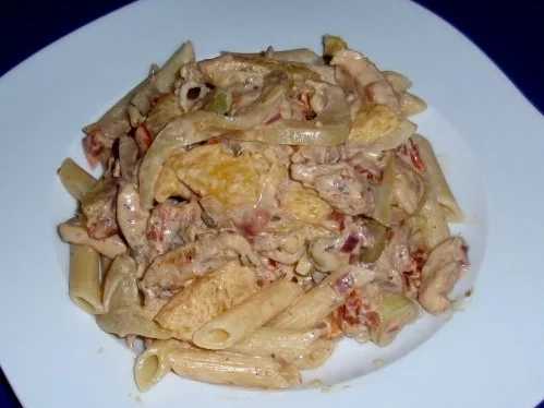 Penne mit einer Hähnchen-Fenchel-Sauce - Rezept - Bild Nr. 10