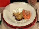 Puffer vom Rübchen mit frisch geräuchertem Lachs à la Kleeberg - Rezept