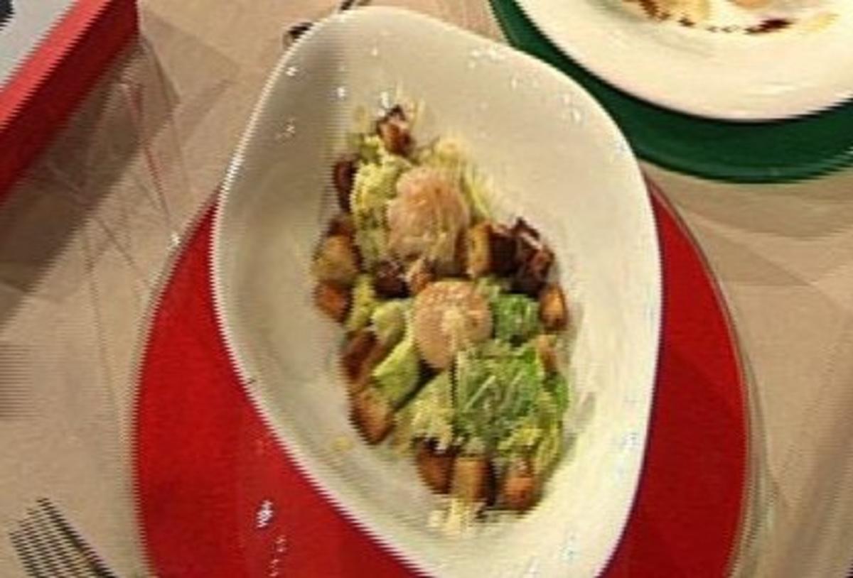 Bilder für Caesar Salad mit Jakobsmuscheln (Leo Bartsch) - Rezept