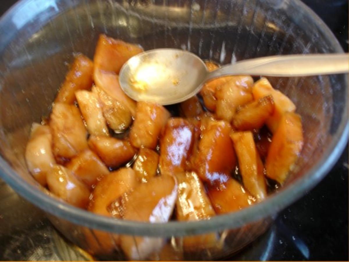 Pikante asiatische Hähnchennuggets mit knackigem Gemüse und Reis - Rezept - Bild Nr. 3
