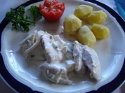 Matjesstipp mit Pellkartoffeln und Blattsalat - Rezept