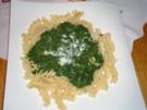 Spirelli  mit  Rahmspinat - Rezept